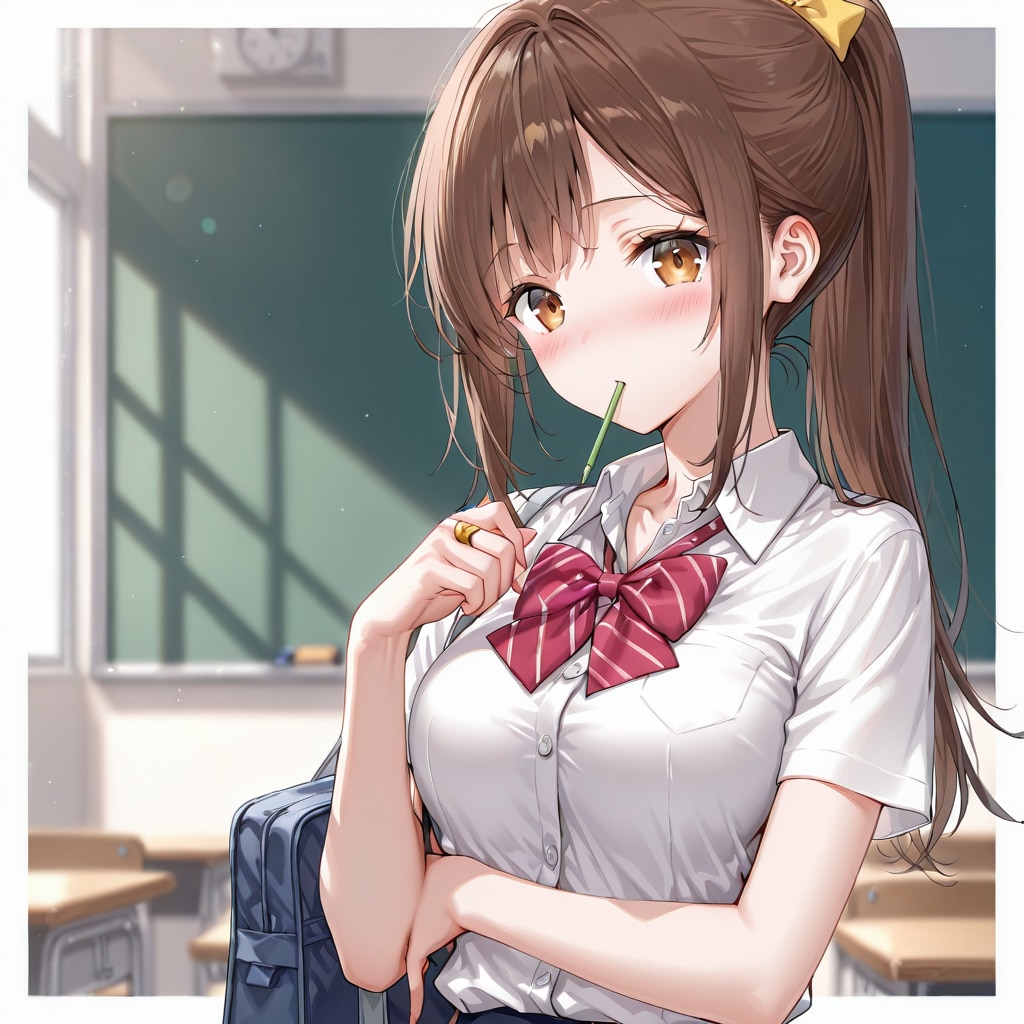 茶髪ポニテっ子チャレンジ③