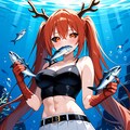 海に住むドラゴン娘 3枚目