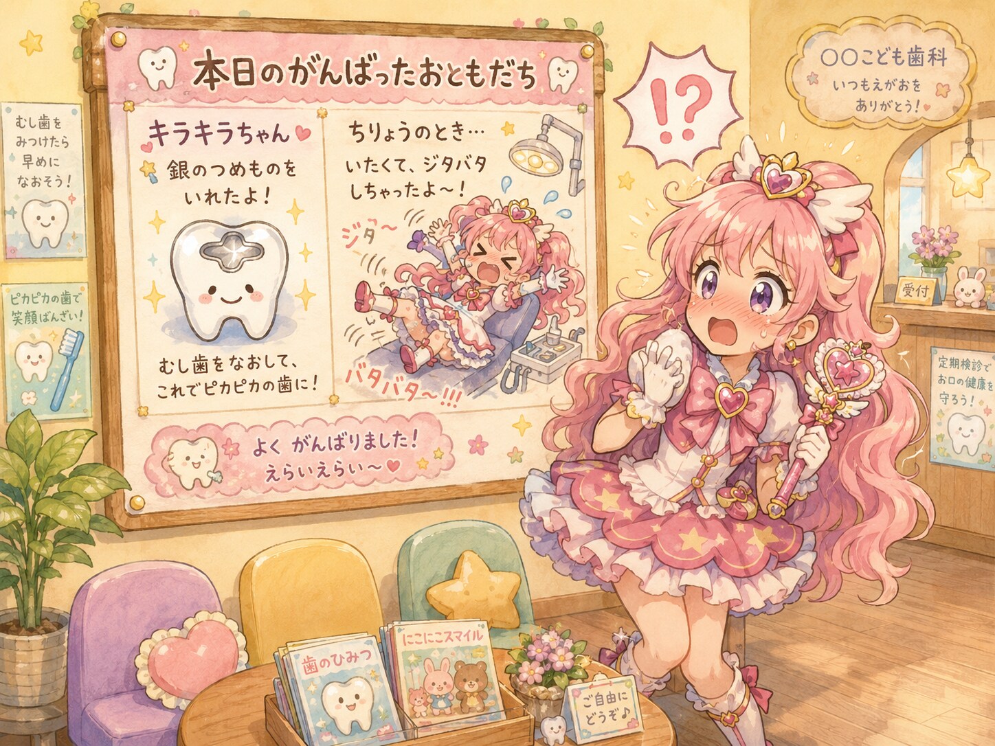 歯医者さんの壁