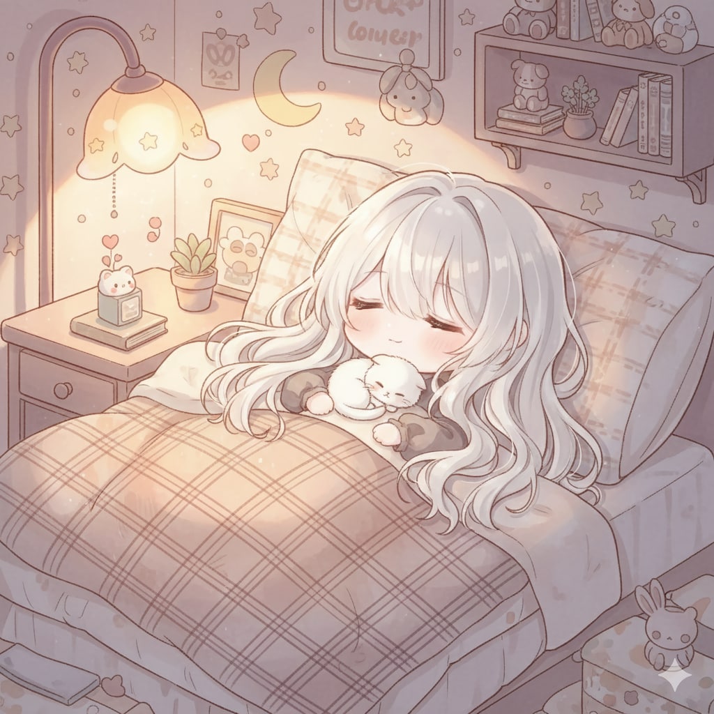 にゃんことおやすみ🐱💕