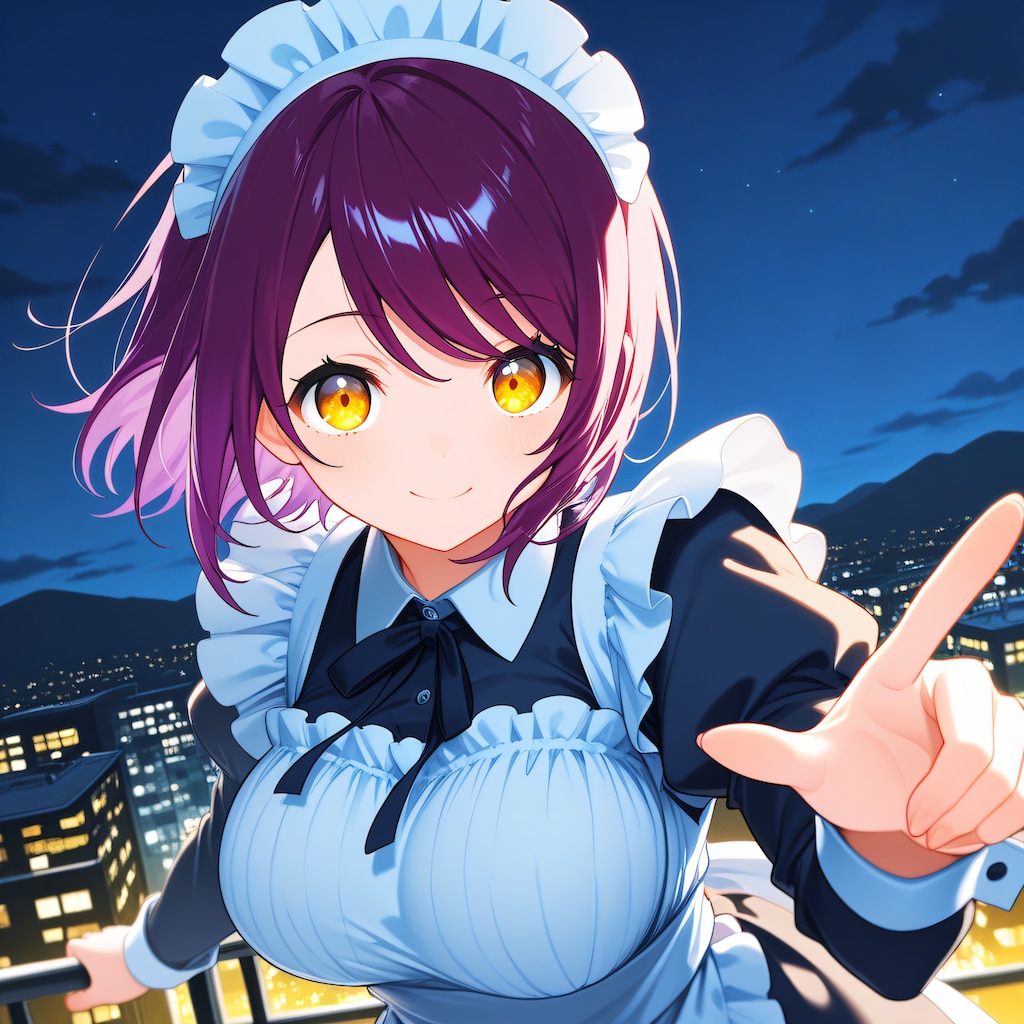 こんばんは（挨拶メイドの芽衣ちゃん）