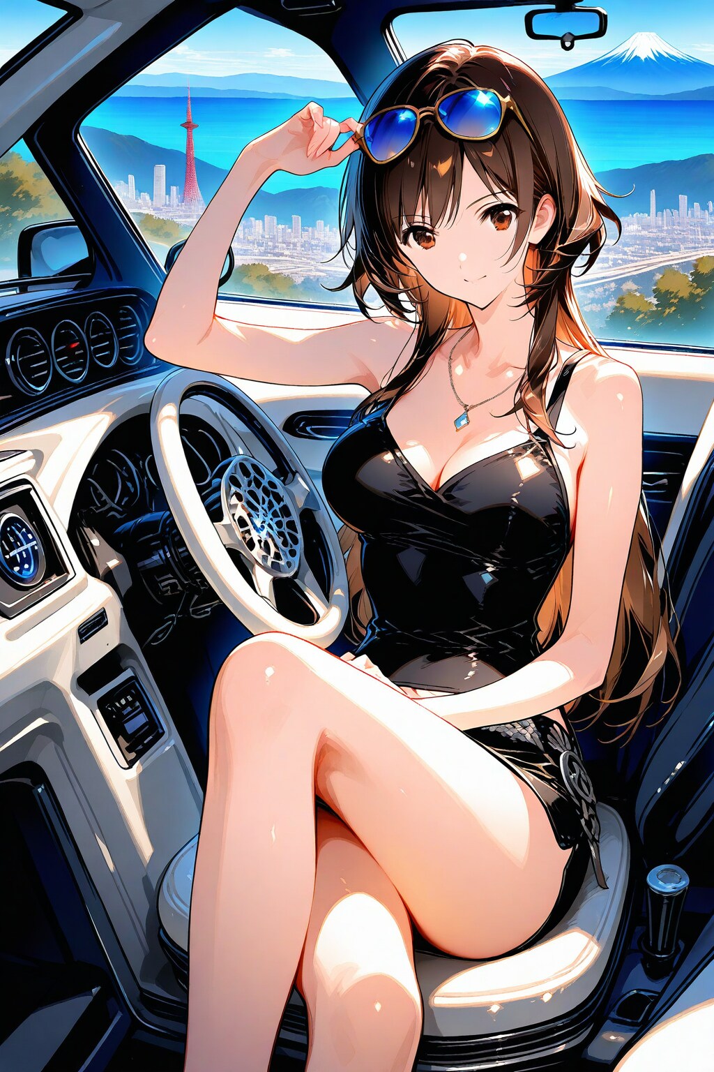 ドライブテーマと試しに車内が変に失敗作🚗❌