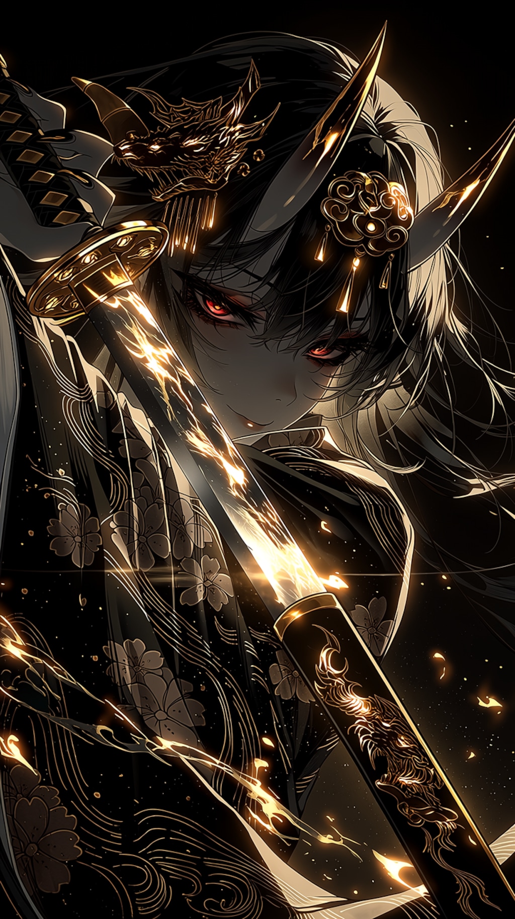 鬼夜叉 — Scarlet Gaze — 「鬼夜叉 — 紅き眼差し —」