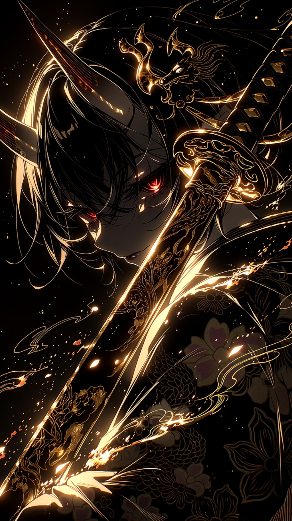 鬼夜叉 — Scarlet Gaze — 「鬼夜叉 — 紅き眼差し —」