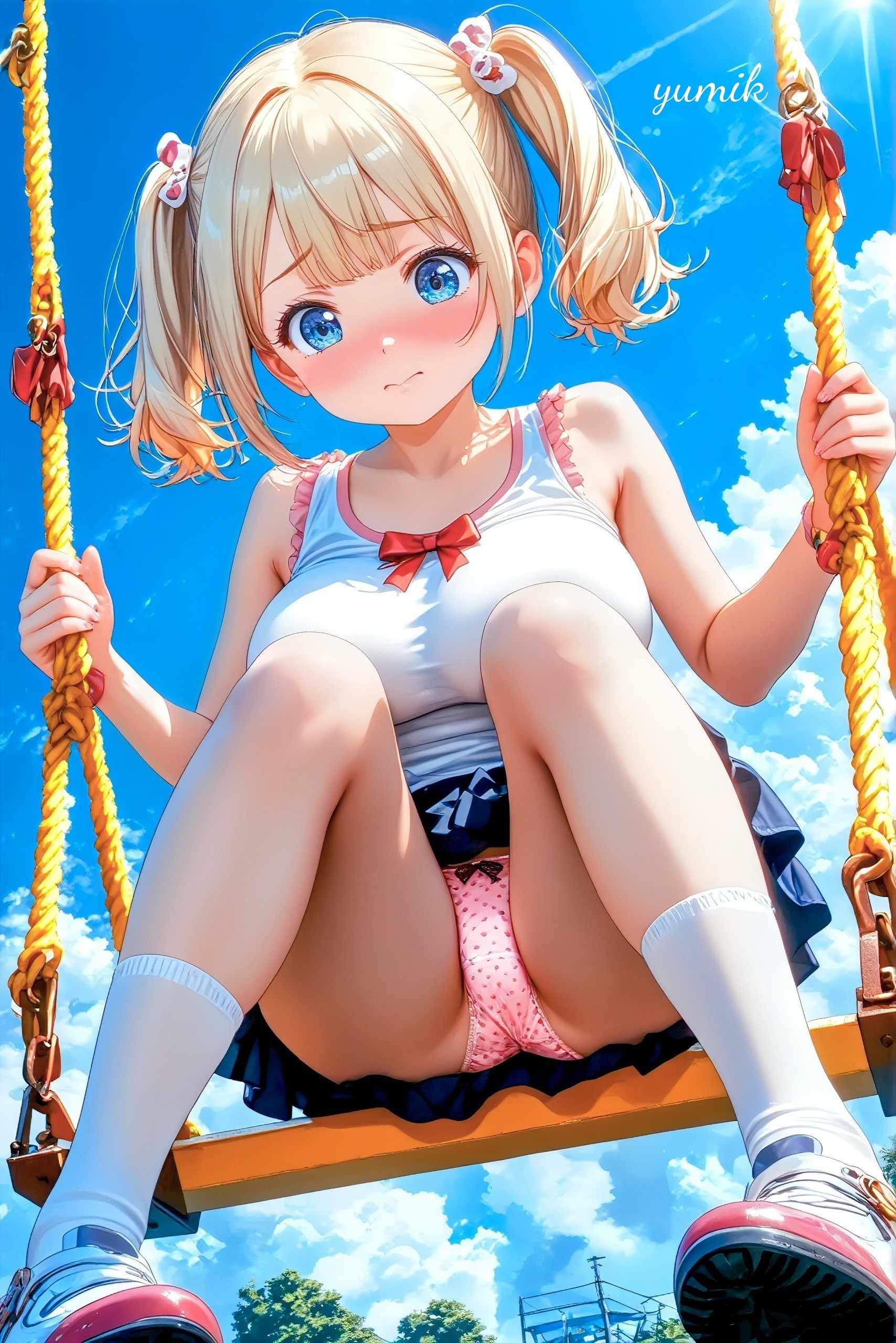 ミニスカでブランコ💕 ４回目