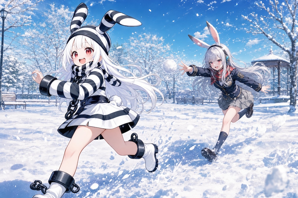 うさ耳は寒さに強いのです！！