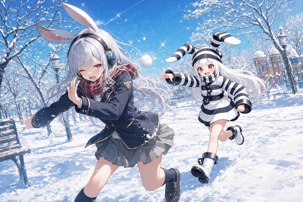 うさ耳は寒さに強いのです！！