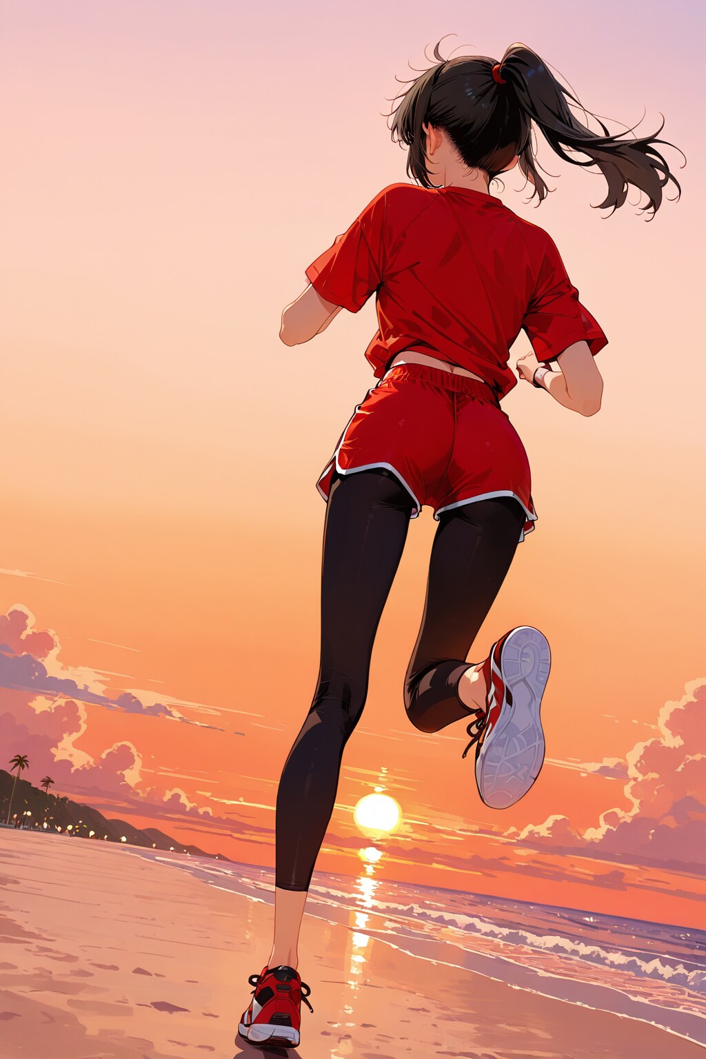 夕暮れのランニング