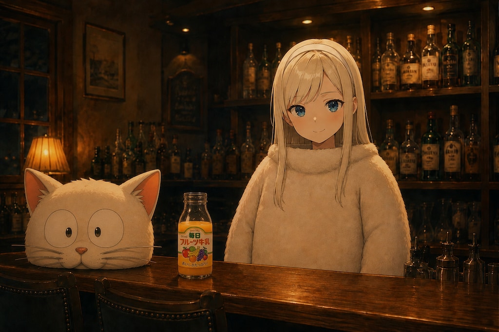 猫のいる夜のバー🐾