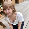 八百屋で働く娘さん 5枚目