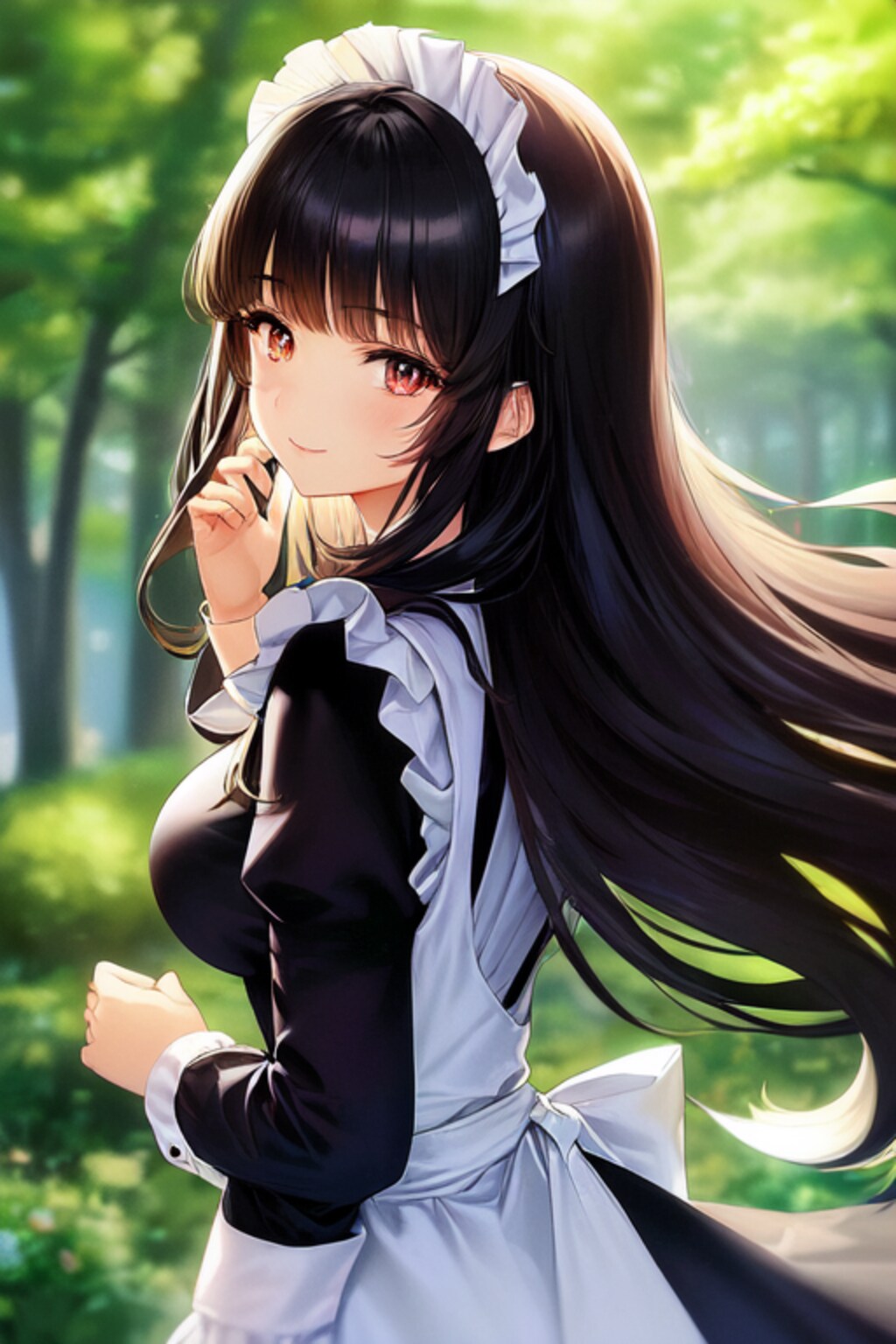 メイドサキちゃんのお散歩