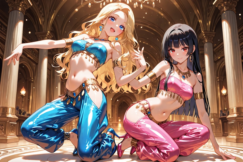 ちちぷいちゃんとししょちゃんのベリーダンス