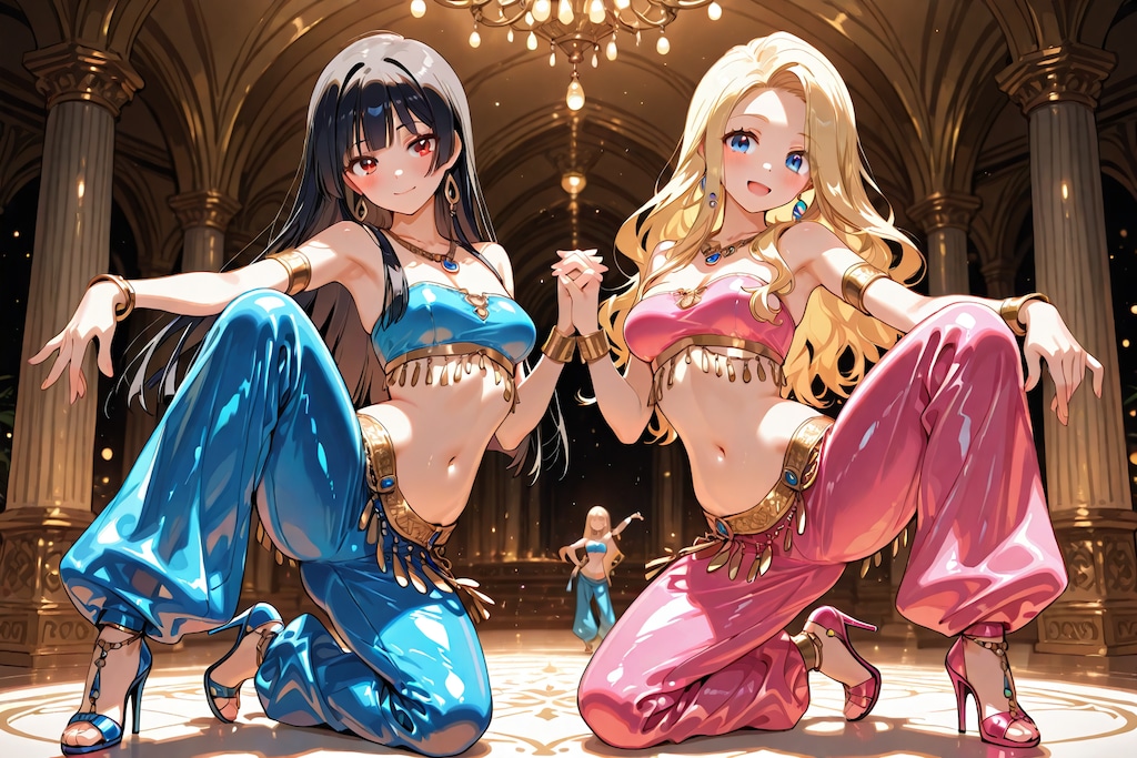 ちちぷいちゃんとししょちゃんのベリーダンス