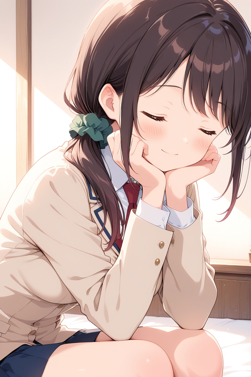 制服のまなか | の人気AIイラスト・グラビア