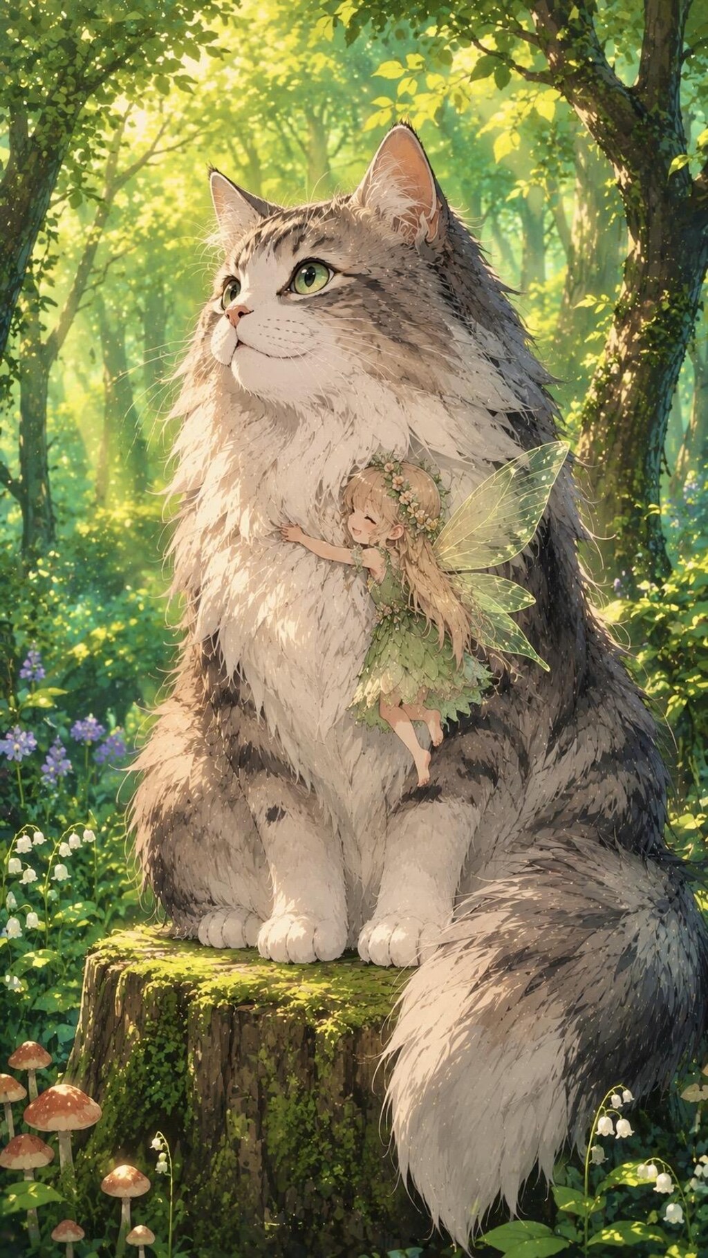 もふもふ猫と妖精
