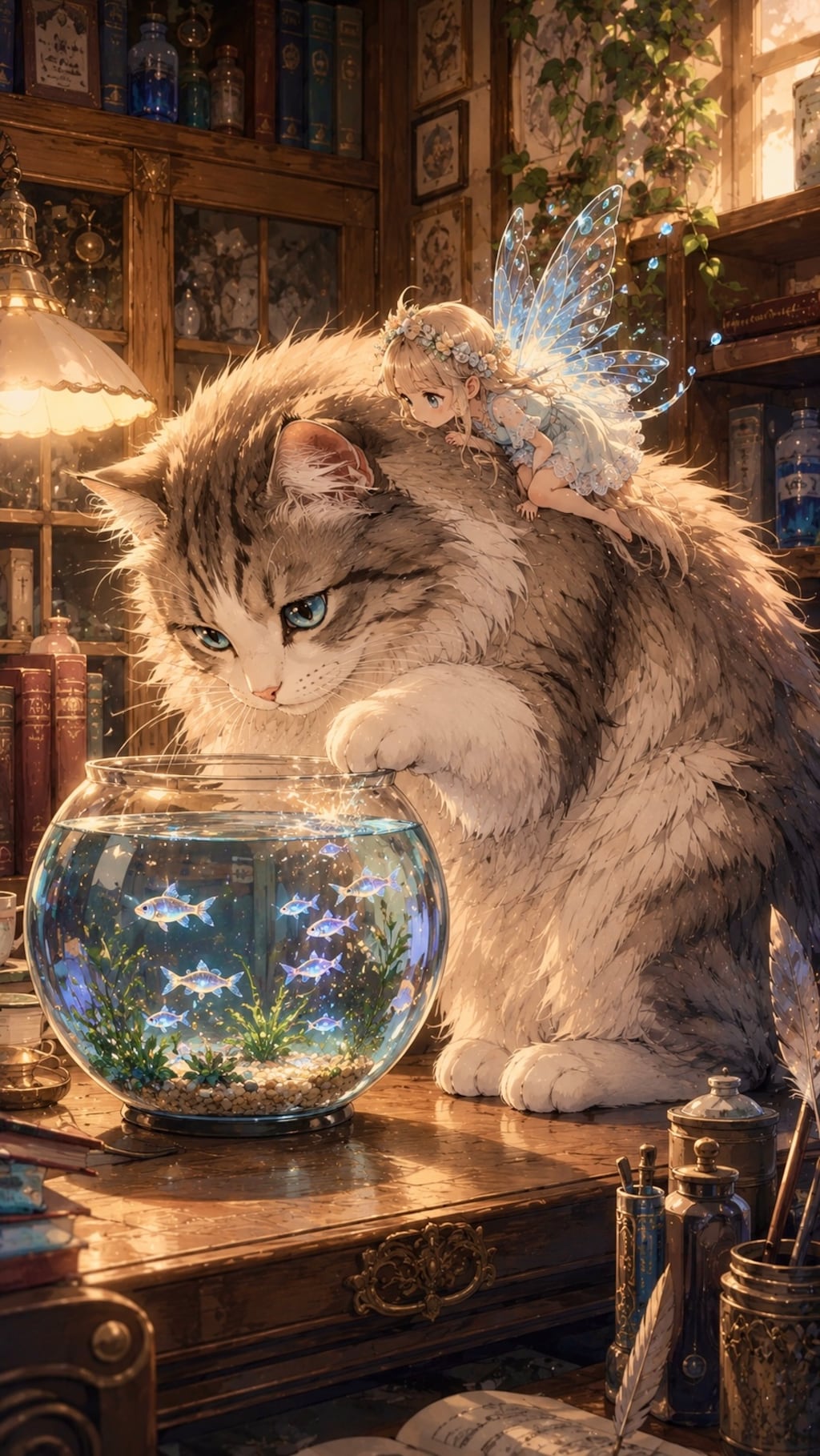 もふもふ猫と妖精
