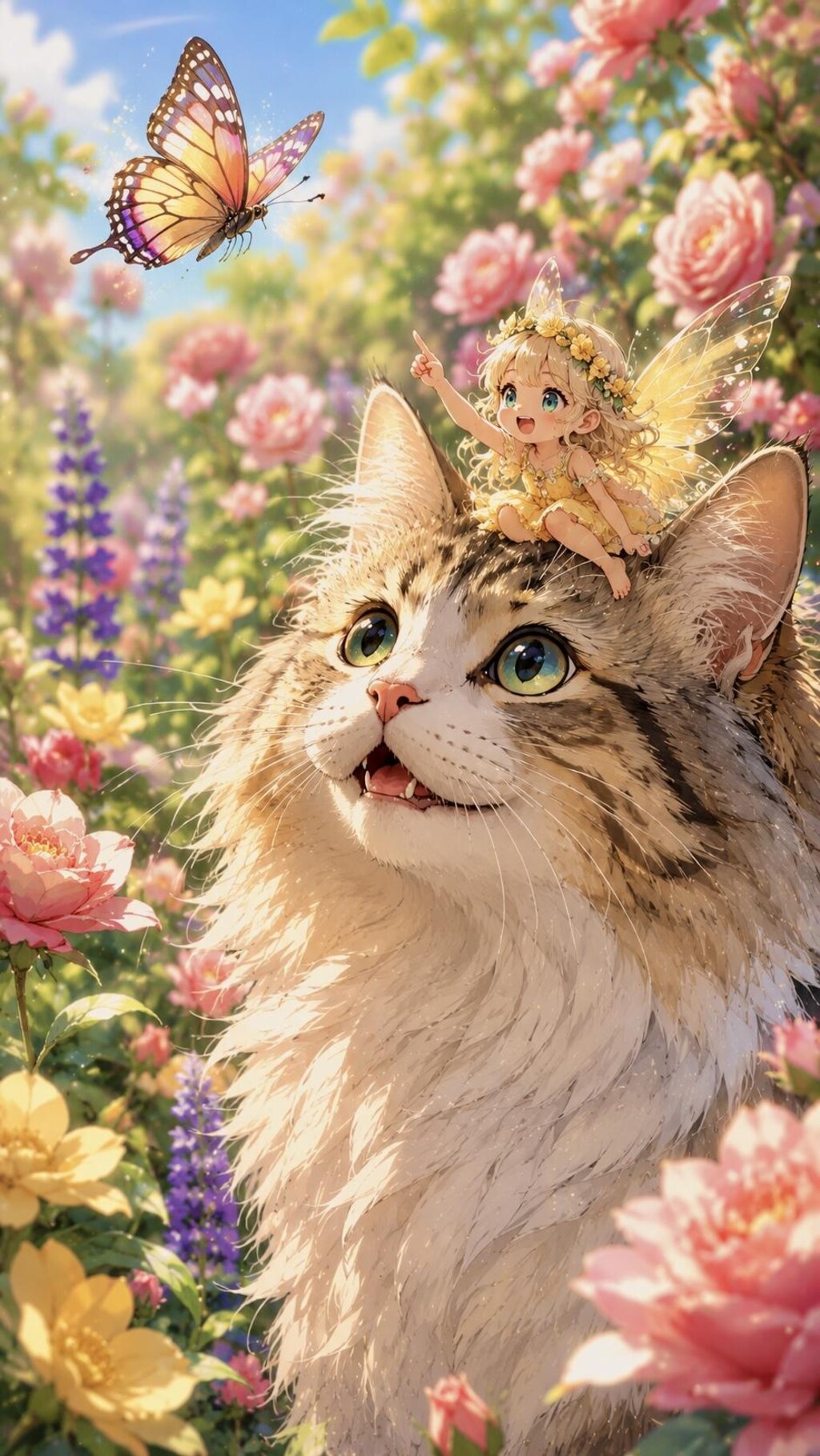 もふもふ猫と妖精