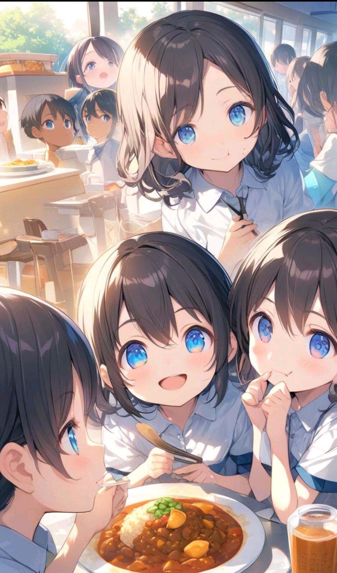 カレーをお腹いっぱい食べる小さな女の子 | の人気AIイラスト・グラビア