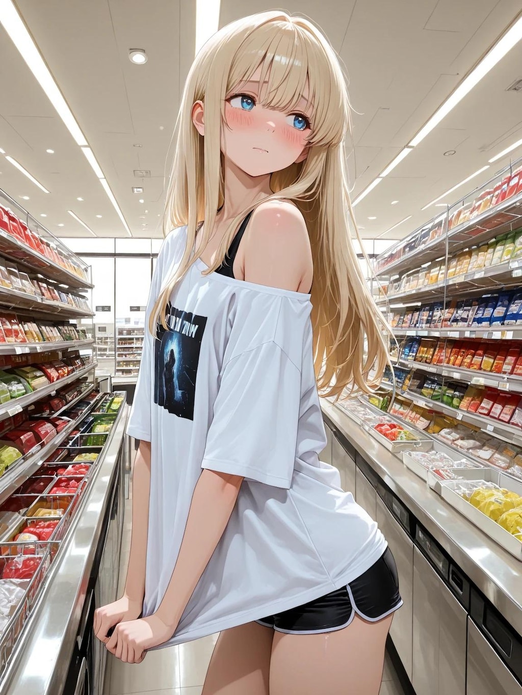 近所のスーパーマーケットにて