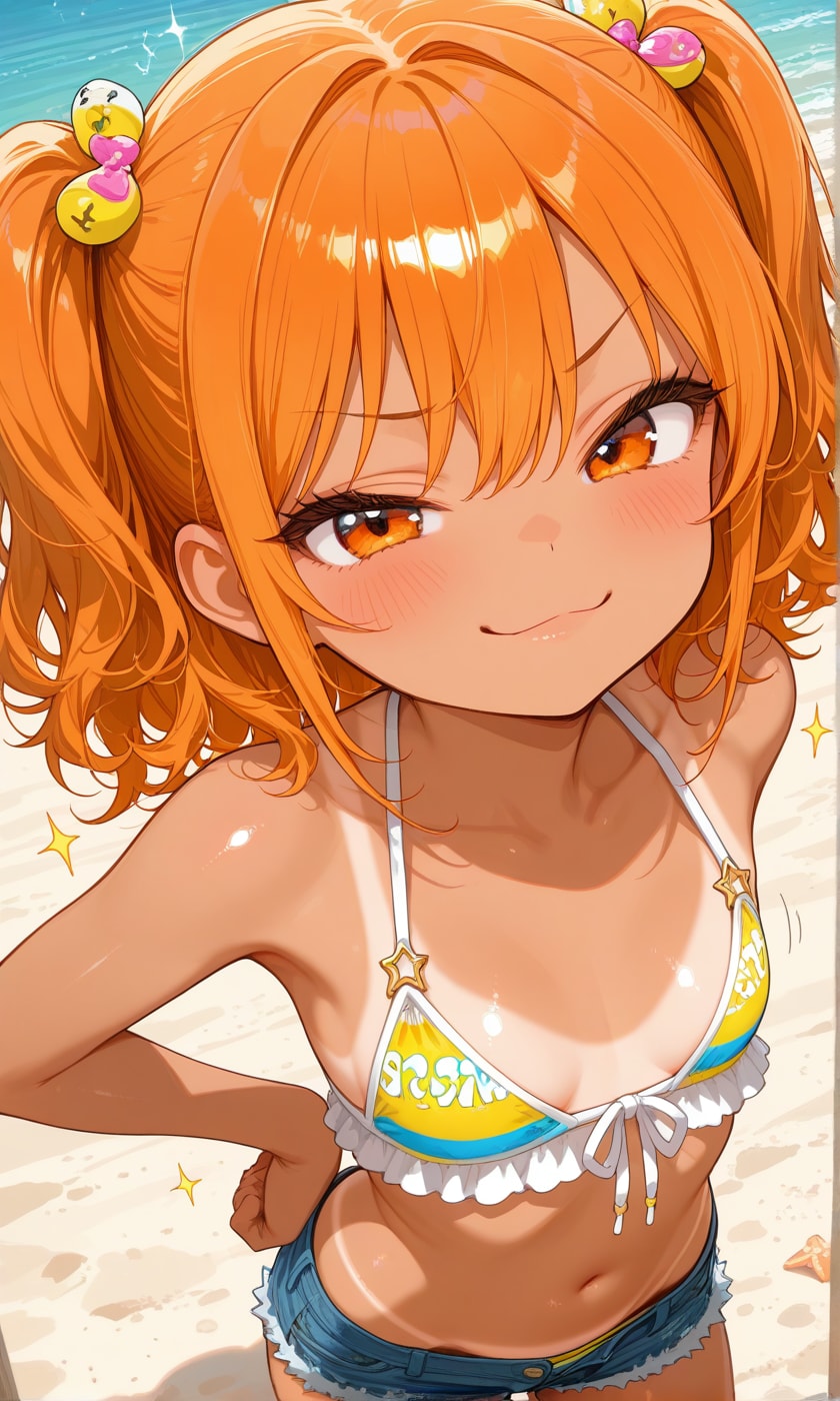 ドヤ顔で水着を見せつけてくるロリギャル♡