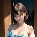 競泳水着 xバスローブ娘1 8枚目