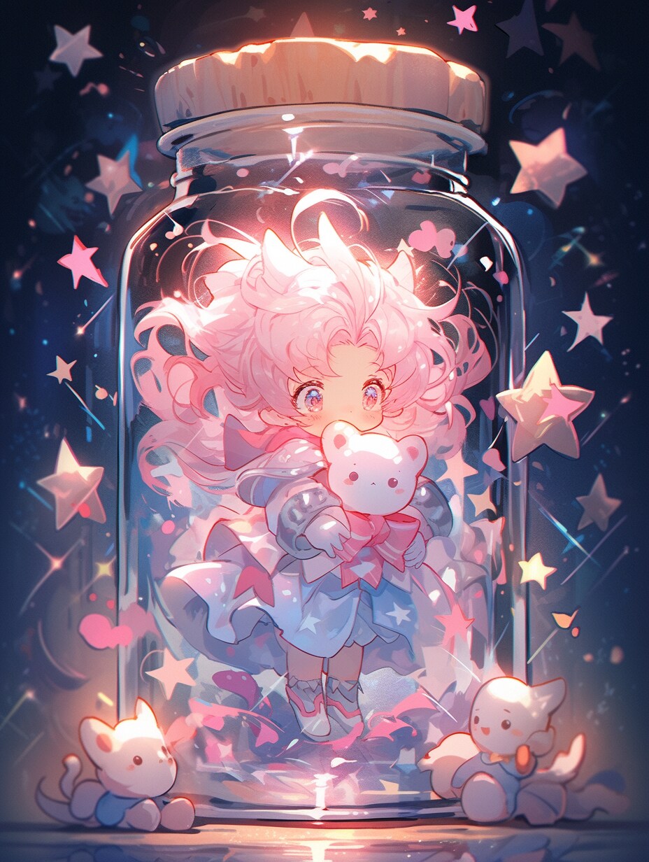 「瓶詰の少女」紅41 | の人気AIイラスト・グラビア