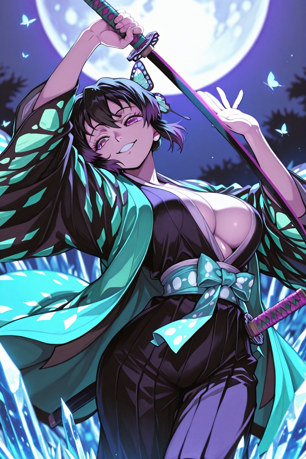 モデル通りにならなかったが鬼◯も大正ロマンなのでパチ物な柱娘🗡️🦋💦