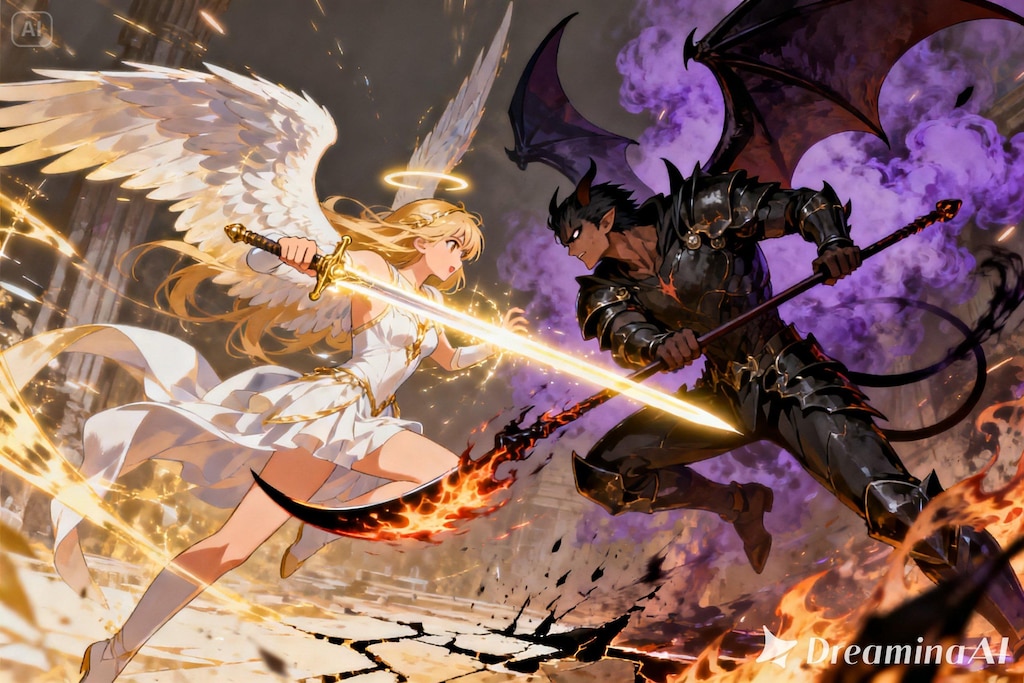 天使と悪魔の戦い