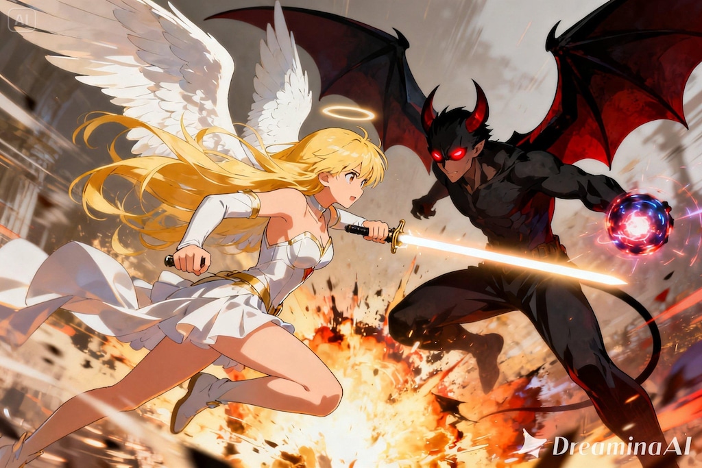 天使と悪魔の戦い