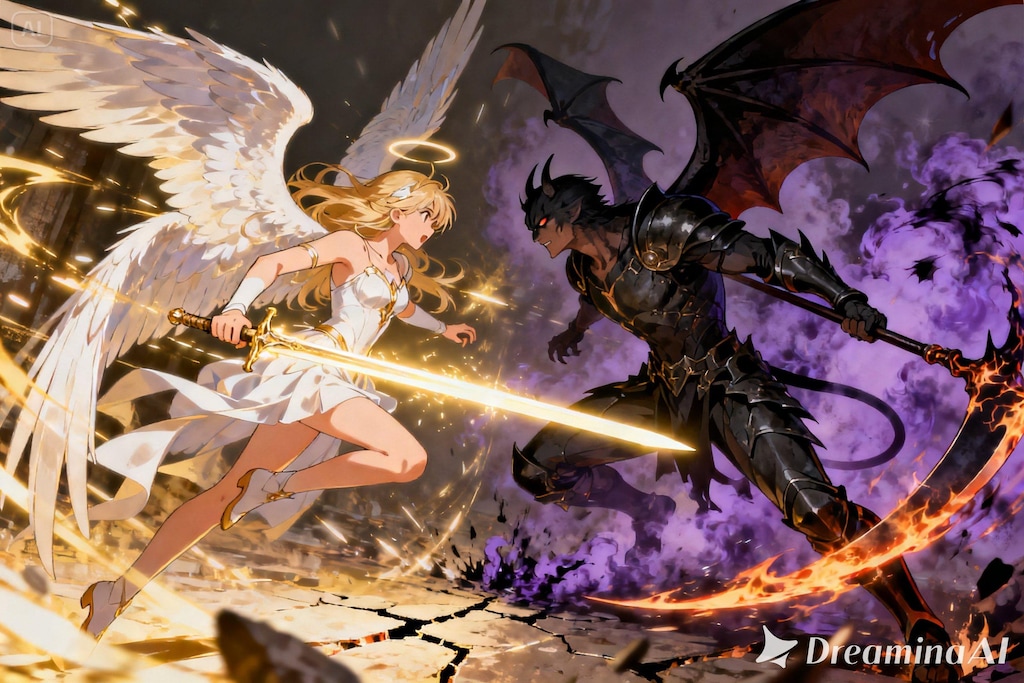 天使と悪魔の戦い