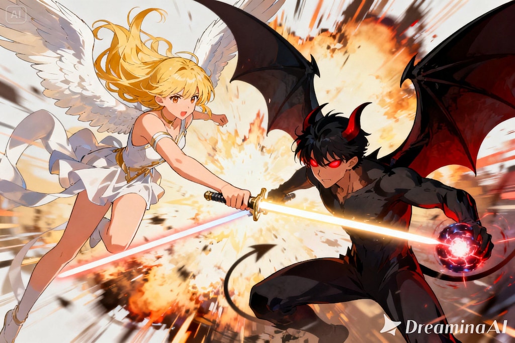 天使と悪魔の戦い