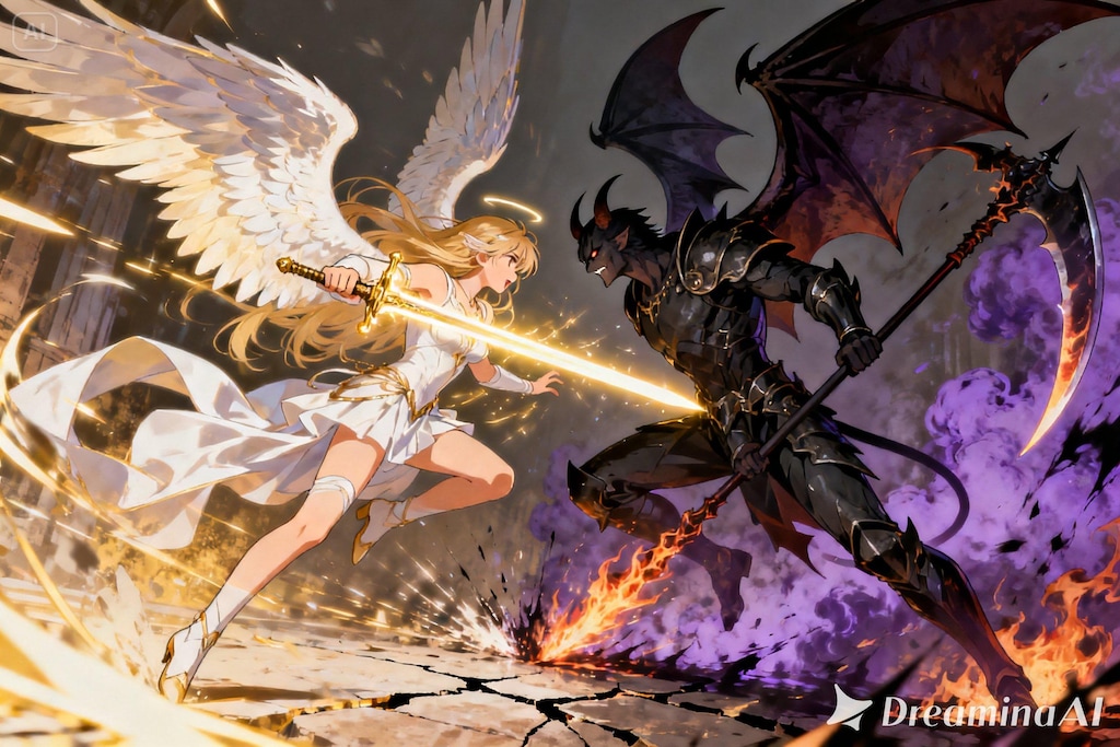 天使と悪魔の戦い