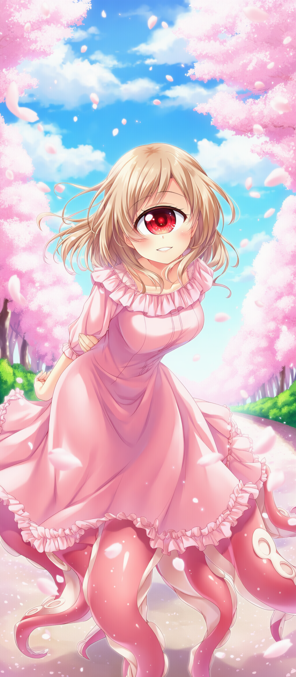 単眼スキュラ.早春の道