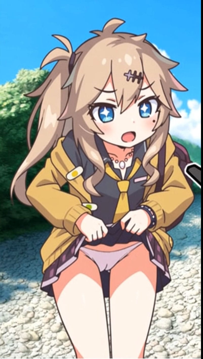 パンティ、ずり落ちちゃった(*ﾉωﾉ)