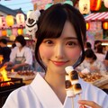 夏祭りを楽しむ執事ちゃん 3枚目