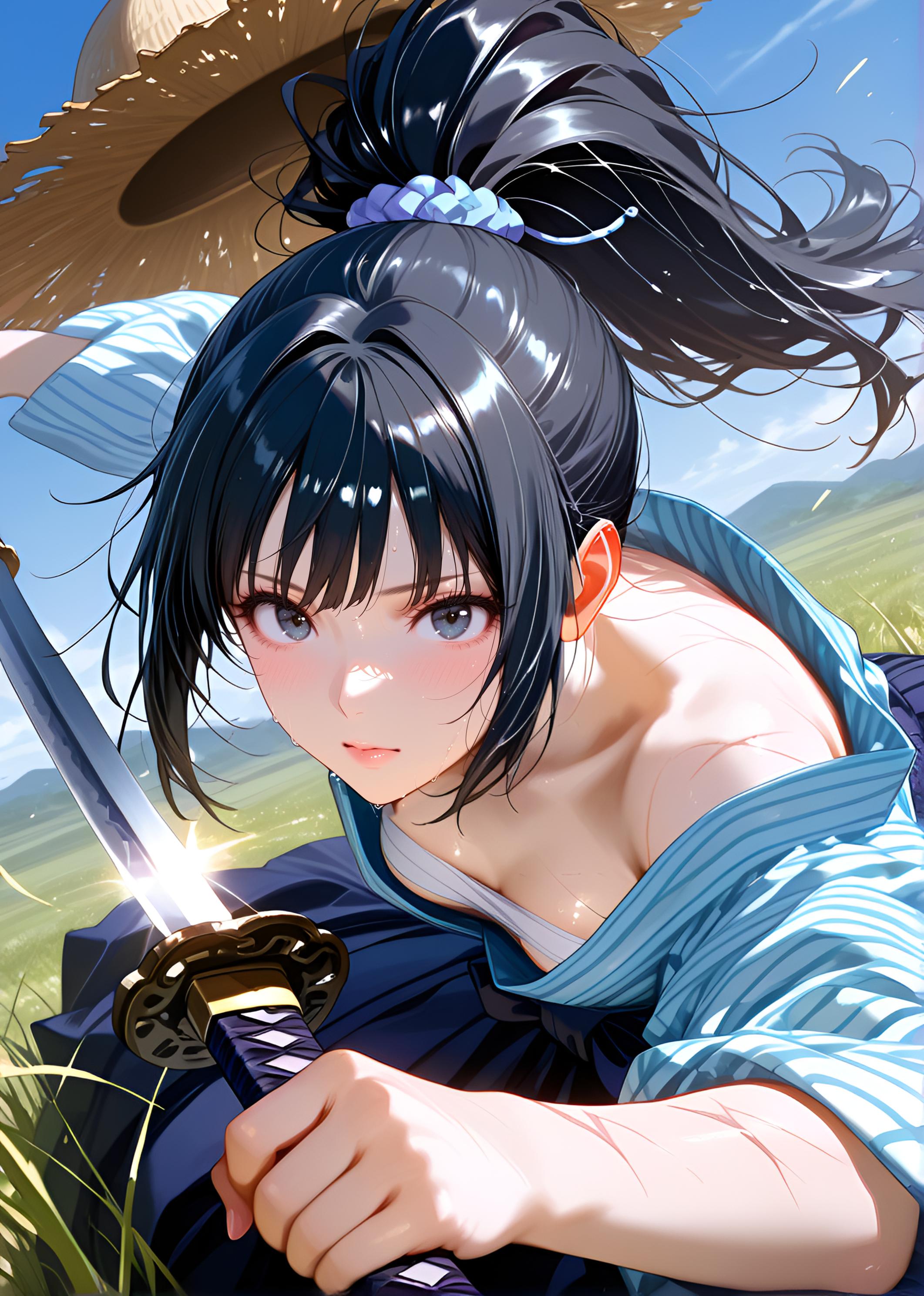 夢乃春樹（YumenoHaruki）　刀剣　帯刀