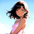女の子とビーチ　その４ 2枚目