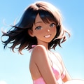 女の子とビーチ　その４ 3枚目