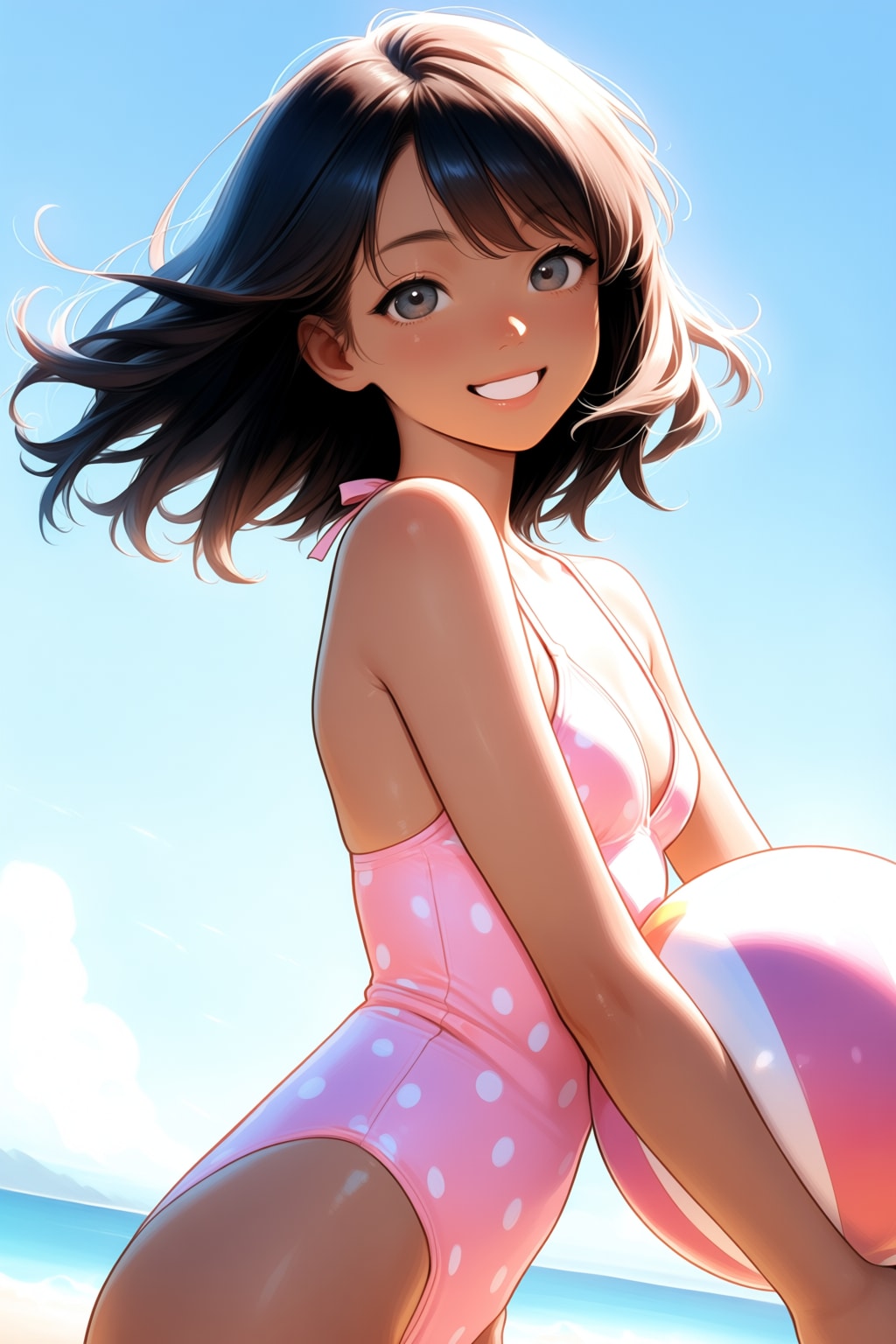 女の子とビーチ　その４