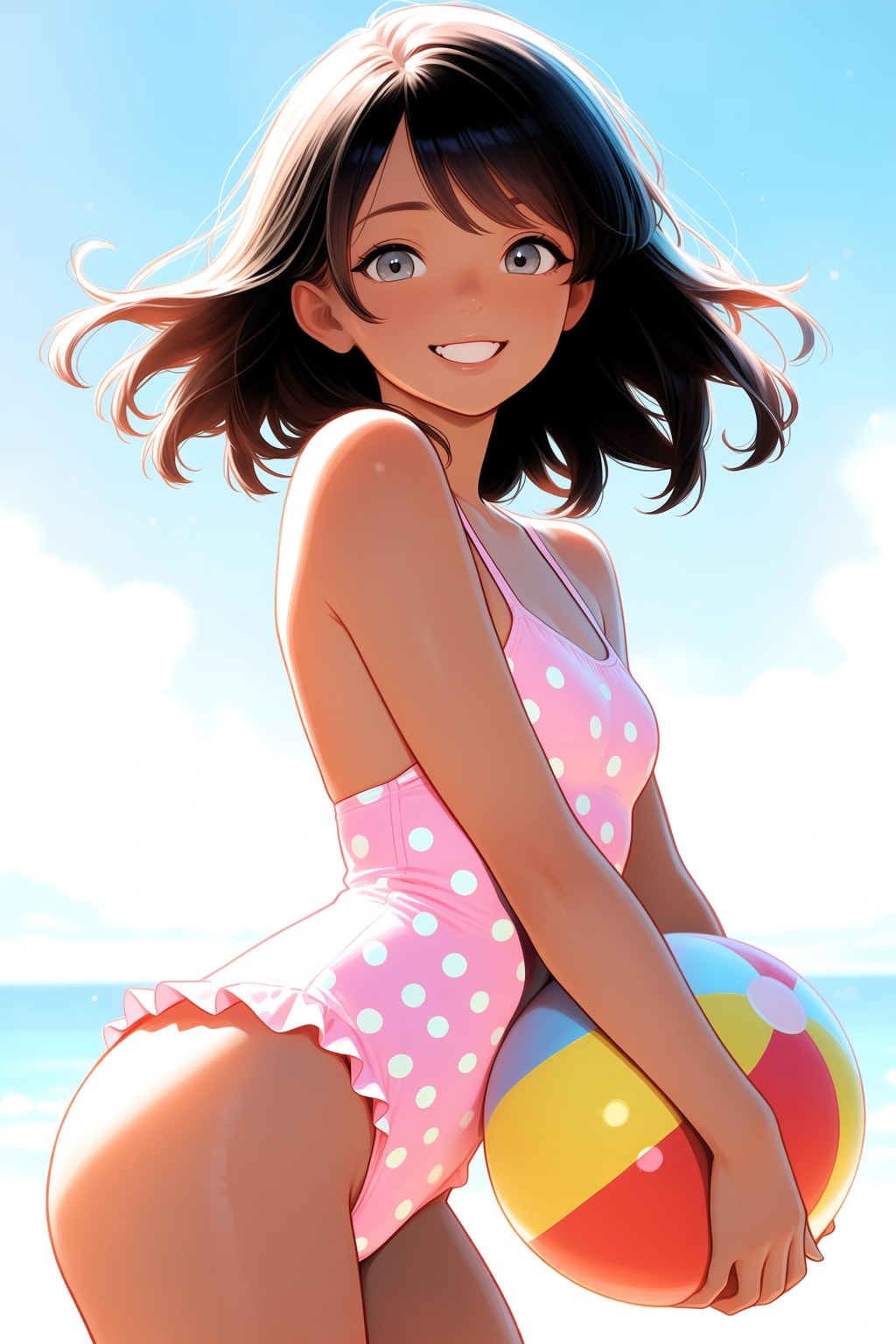 女の子とビーチ　その４