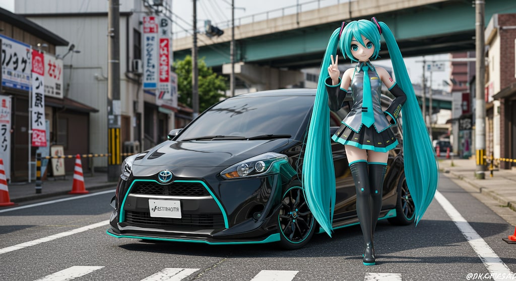 初音ミクとシエンタ