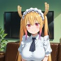 小林さんちのメイドラゴン　トール　🐲　ピザトースト！ 4枚目