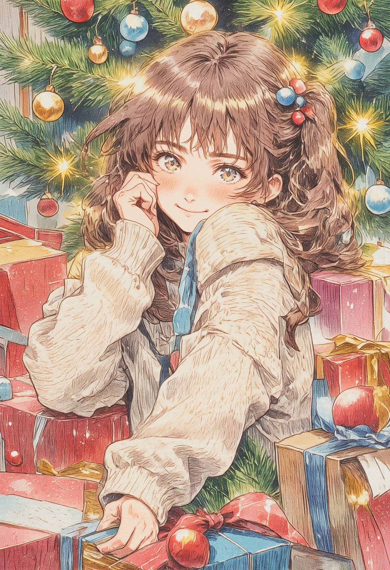 プレゼントをもらった子供 | の人気AIイラスト・グラビア