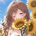 桜とひまわり 2枚目