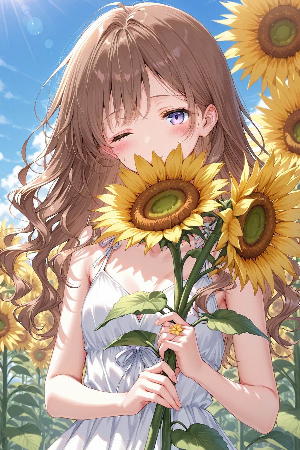 桜とひまわり