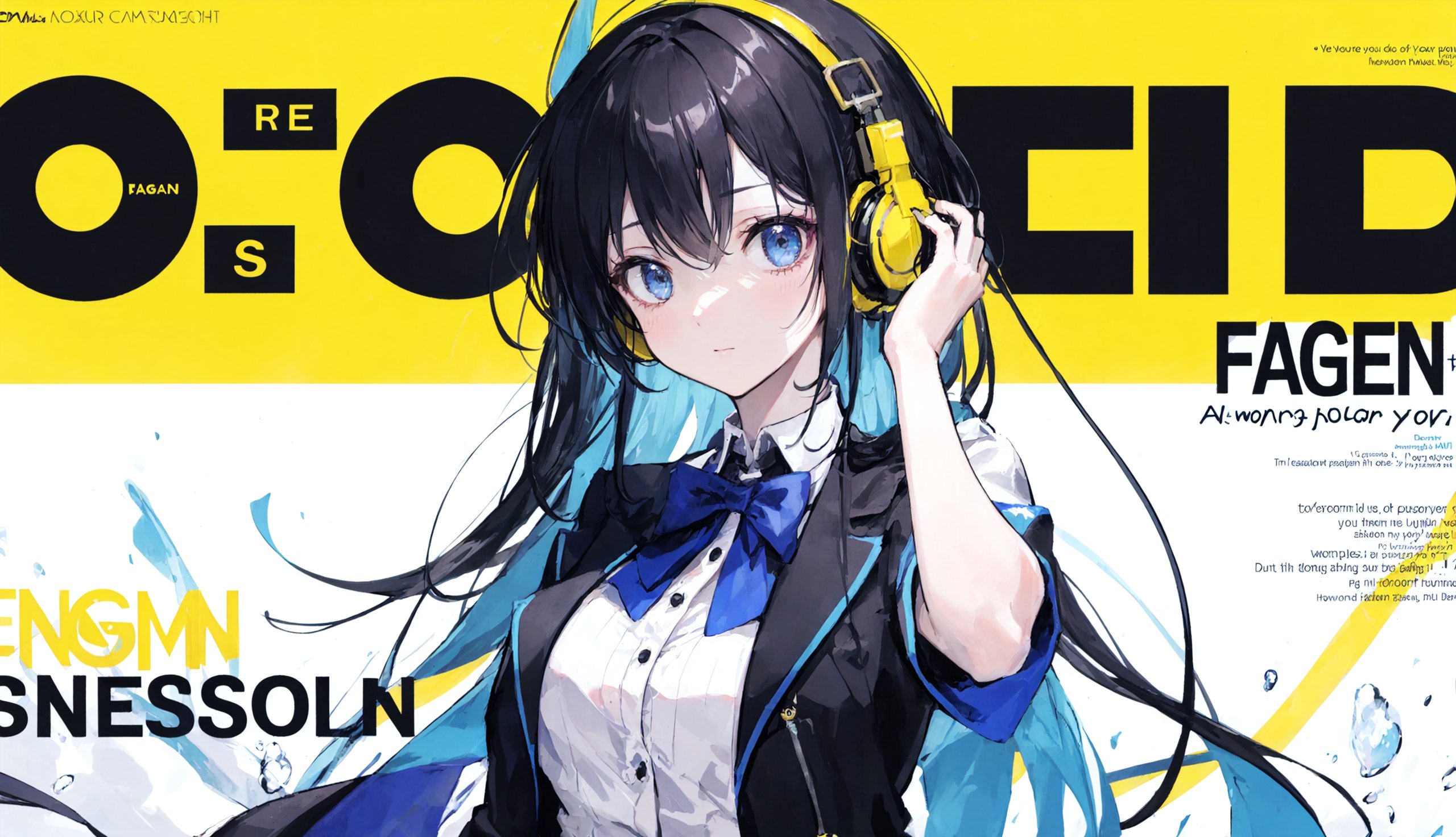 magazine風表紙絵 | の人気AIイラスト・グラビア