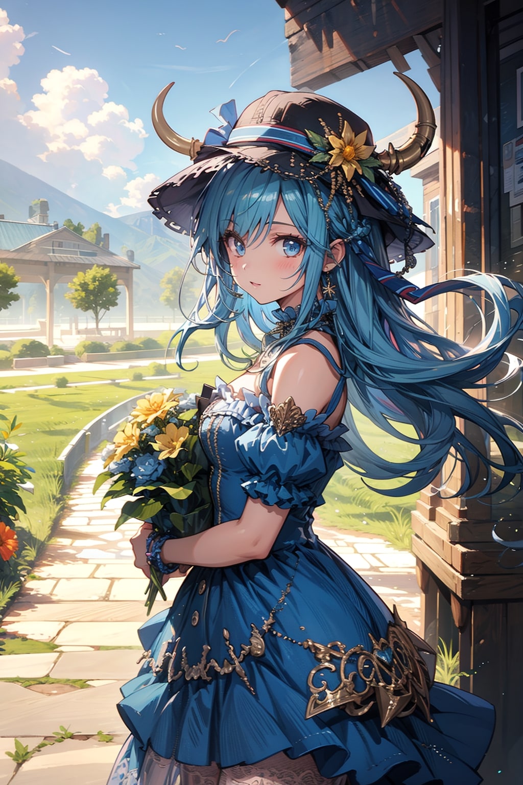 TOPAZ+αで潮音さん(たぶん…ヘレロ・ドレス！！) | の人気AIイラスト・グラビア