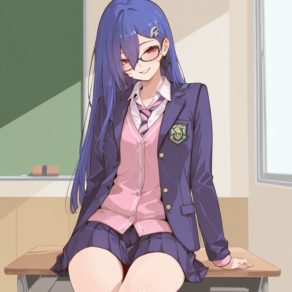 ブレザー制服 | の人気AIイラスト・グラビア