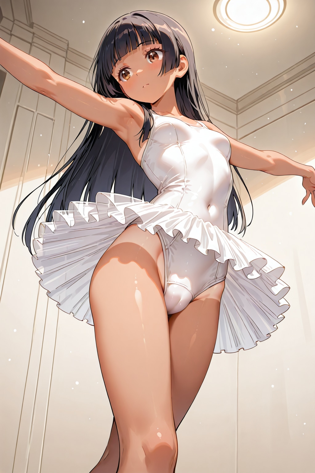 日焼けバレエ少女
