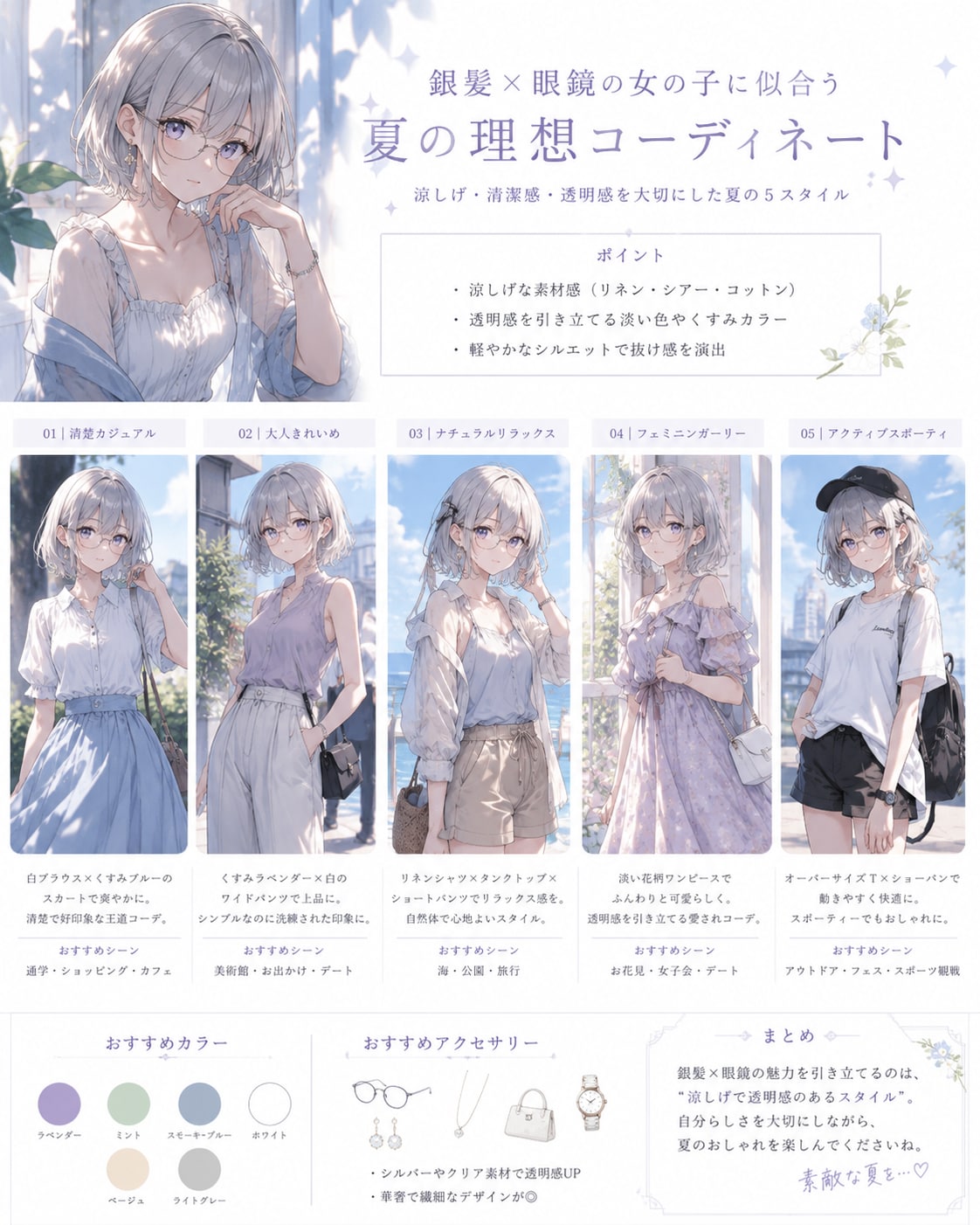 ルナリスちゃんの夏コーディネート